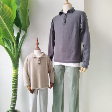 Family polo for boys and men