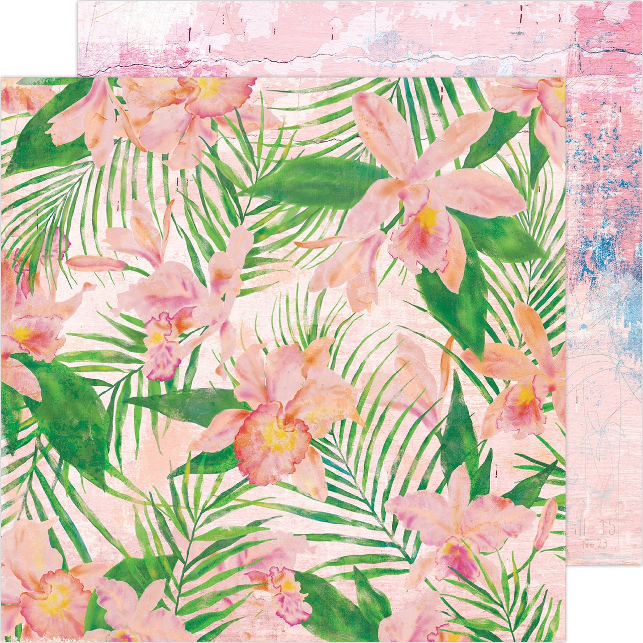American Crafts Heidi Swapp Art Walk Double-Sided Cardstock 12"X12" 25/Pkg - Full Bloom