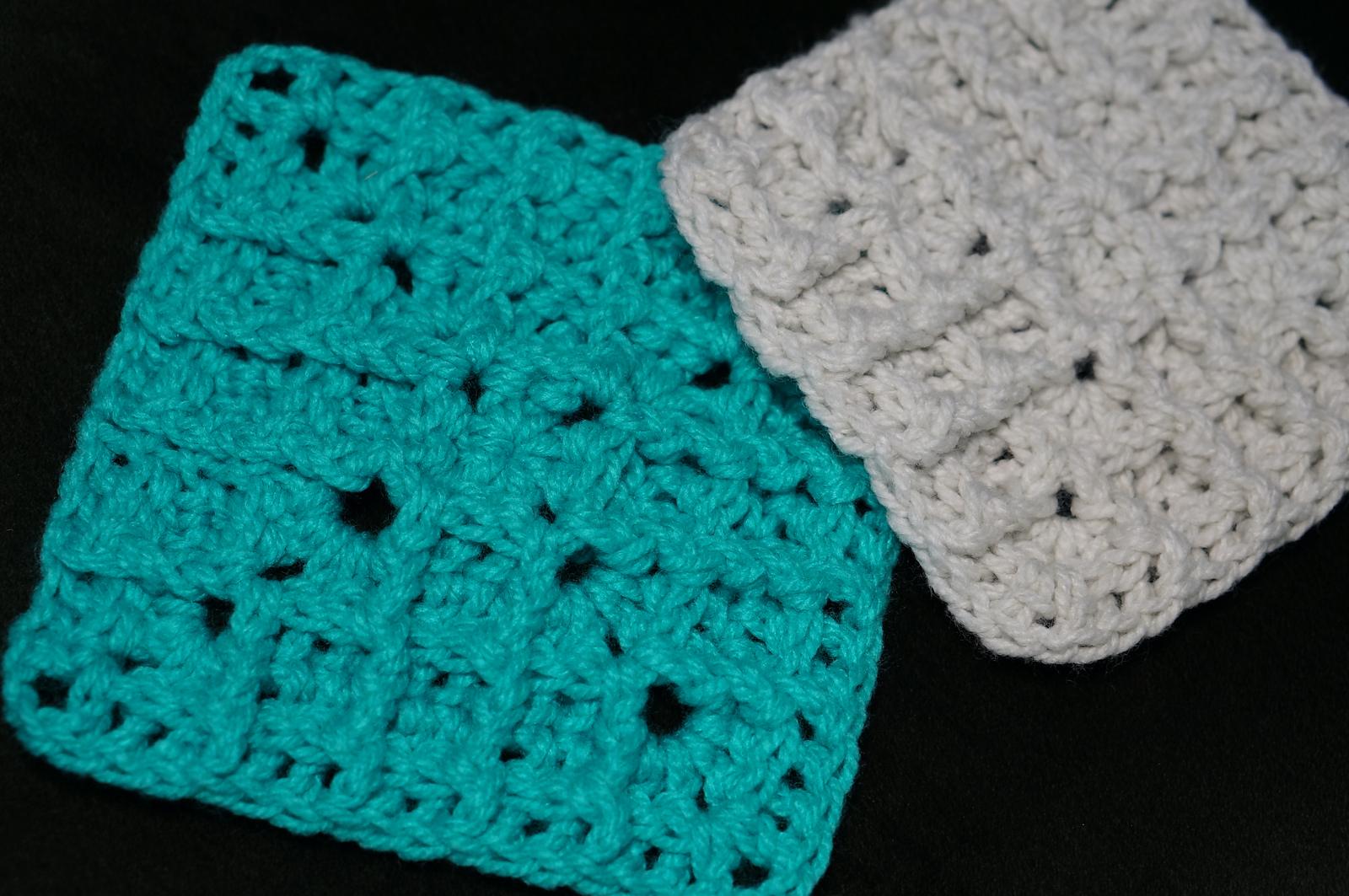 Waffle stitch granny square