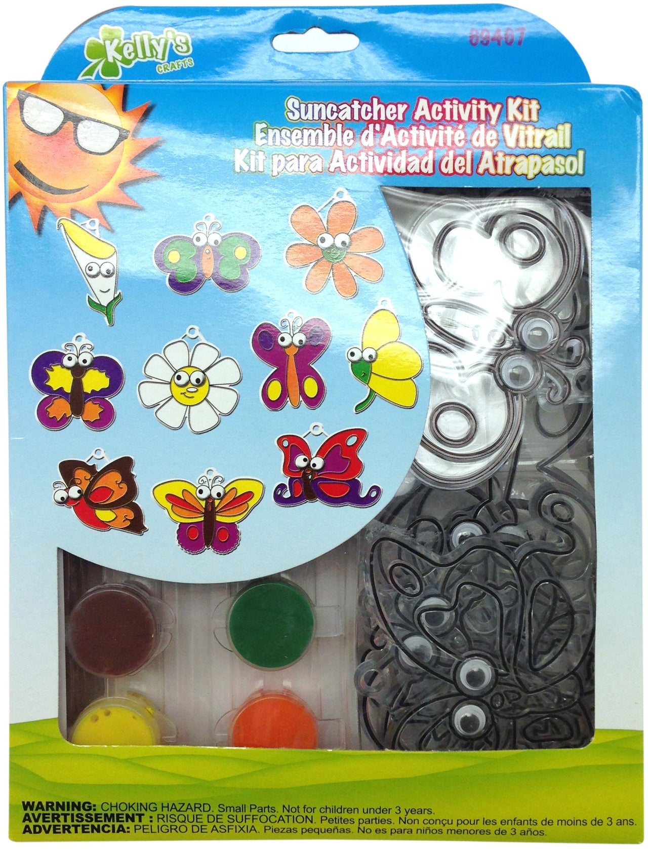 New Image Group Suncatcher Google Eye Group Kit - Butterflies And Flowers