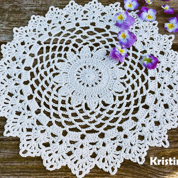 Pretty Daisy Doily Written Pattern