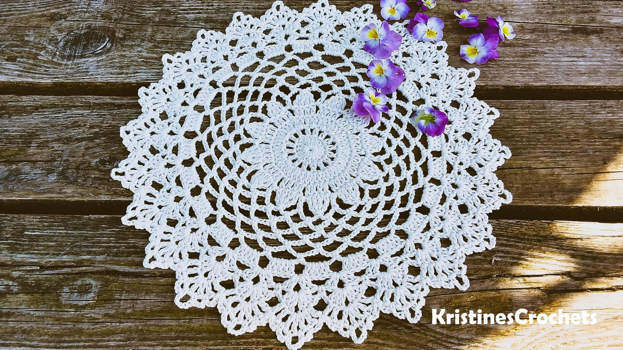 Pretty Daisy Doily Written Pattern
