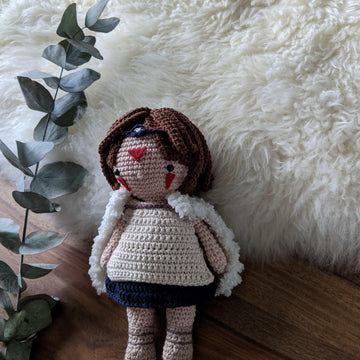 Wolf princess - crochet doll pattern