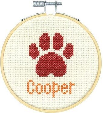 Dimensions Paw Print Cross Stitch Kit