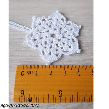 Crochet snowflake 13