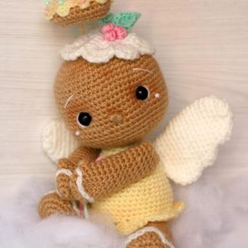 Vintage Gingerbread Angel Cookie Amigurumi