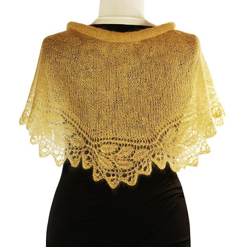 PEARL Frappé  - Artful rose lace stole