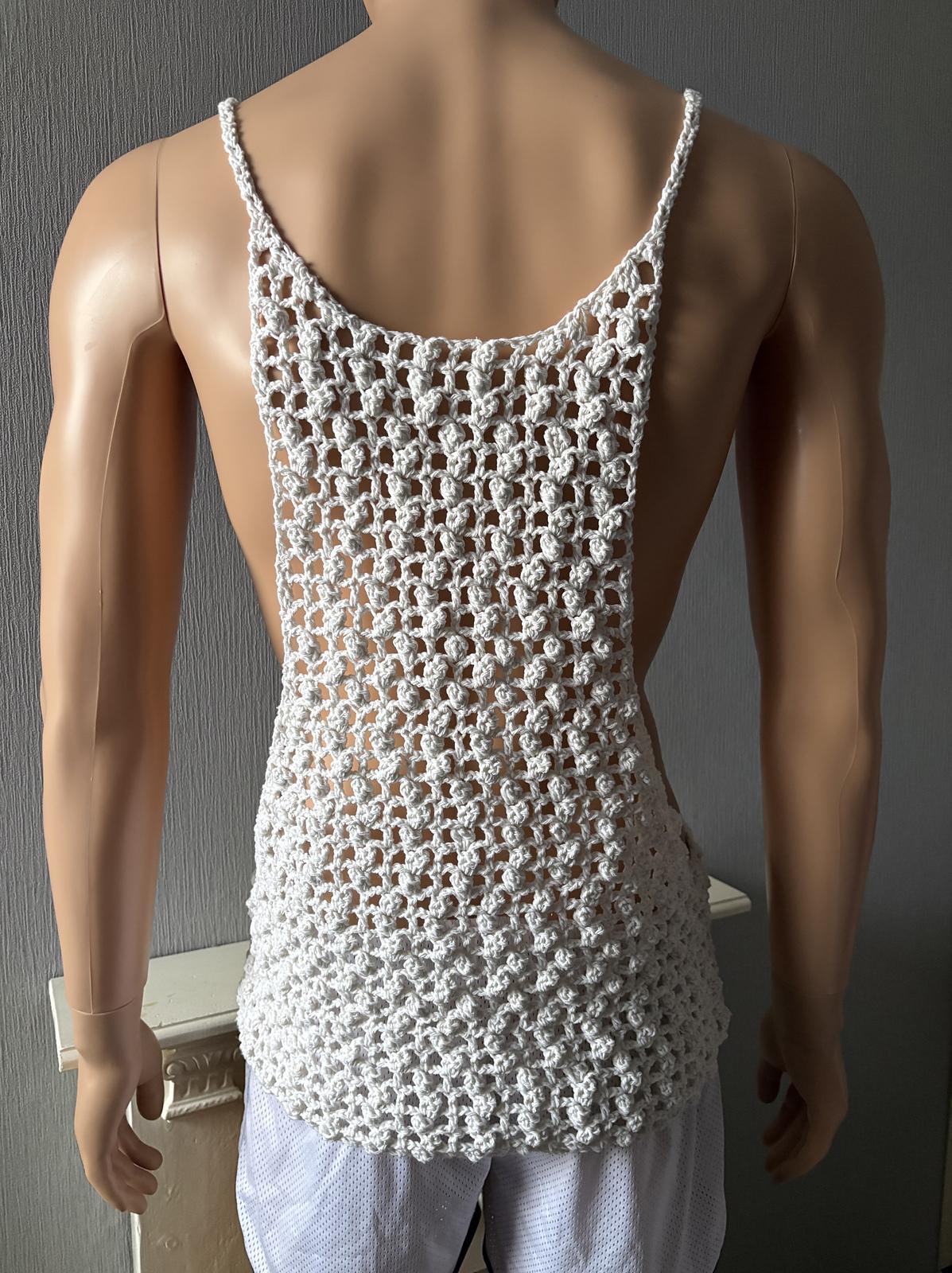 Popcorn Mesh Muscle Shirt