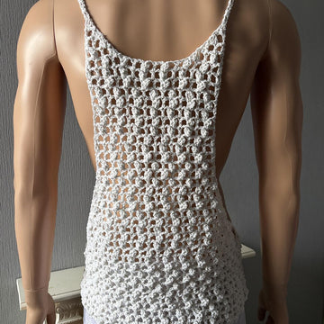 Popcorn Mesh Muscle Shirt