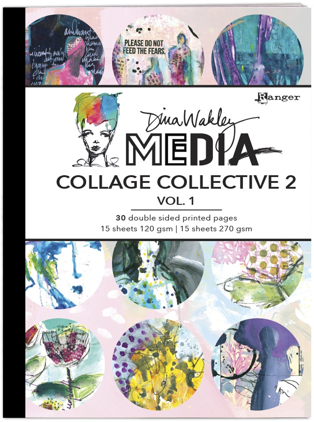 Ranger Dina Wakley Media Mixed Media Collage Collective 2 - Vol 2