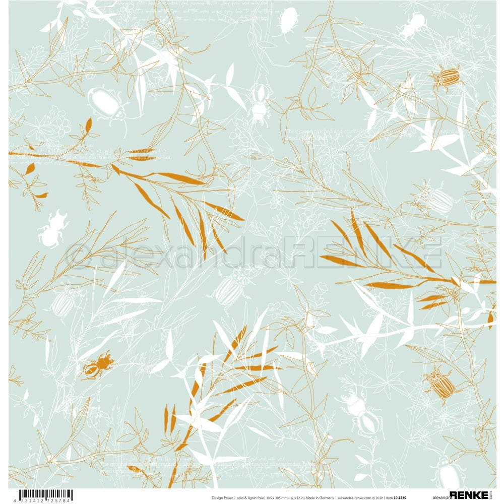 Alexandra Renke Tenderness Of Autumn Design Paper 12"X12" 25/Pkg - Autumn Wellensittich