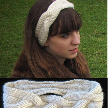 Braided Cashmere Headband 110