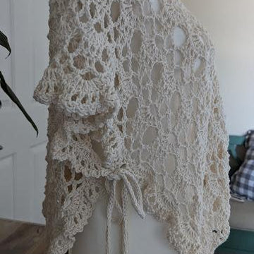 Ivory Breeze Crochet Butterfly Lace Bolero