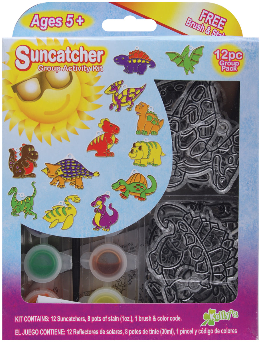New Image Group Suncatcher Group Activity Kit - Dinosaurs 12/Pkg