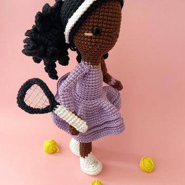SERENA THE TENNIS PLAYER - CROCHET AMIGURUMI PATTERN