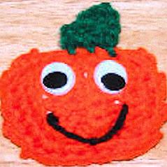 Puffy Pumpkin Pin or Magnet