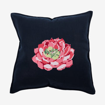 Pink Echeveria Succulent in DMC - PAT0560 - Downloadable PDF