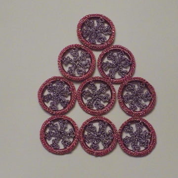 Crochet Snowflake Round Motif