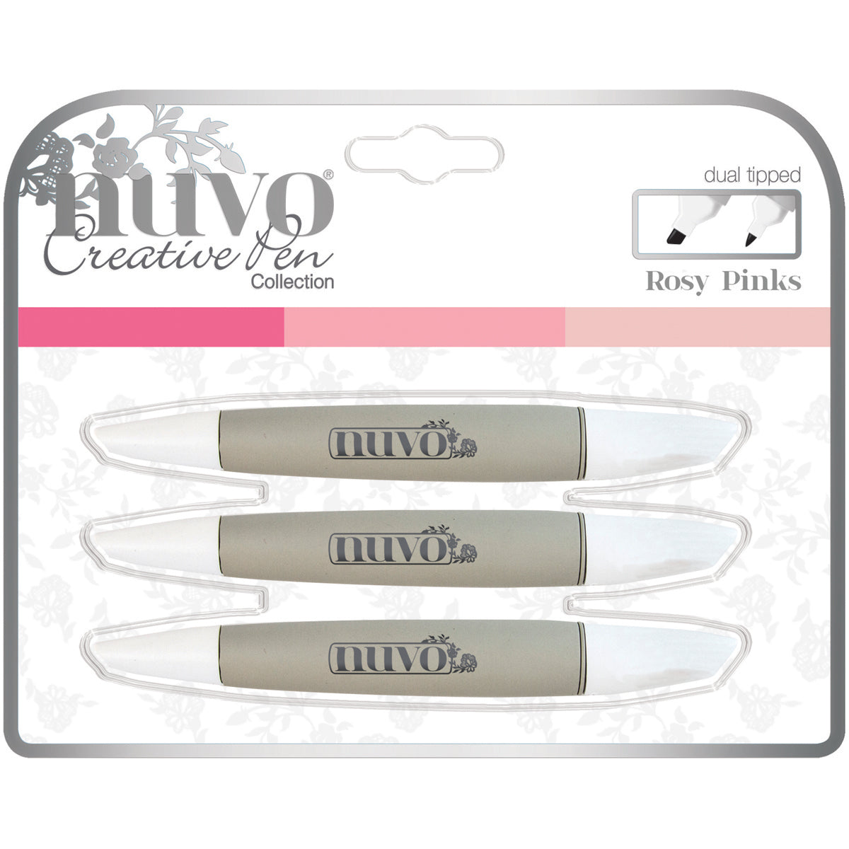 Tonic Studios Nuvo Creative Pen Collection - Rosy Pinks
