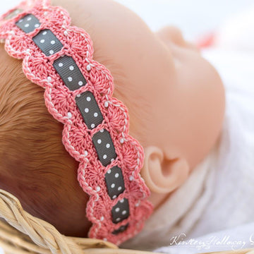 Scalloped Lace Baby Headband