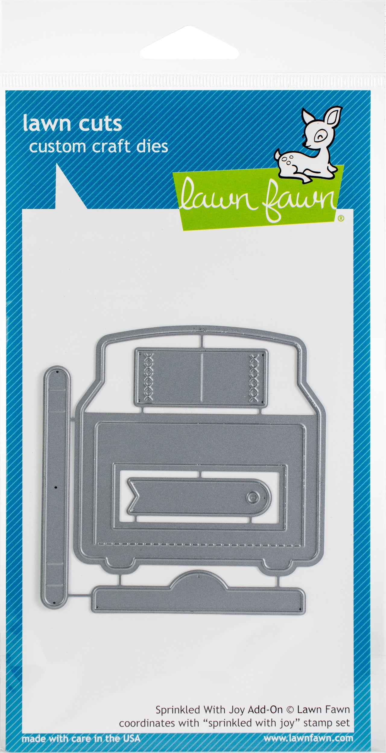 Lawn Fawn Lawn Cuts Custom Craft Die - Sprinkled With Joy Add-On