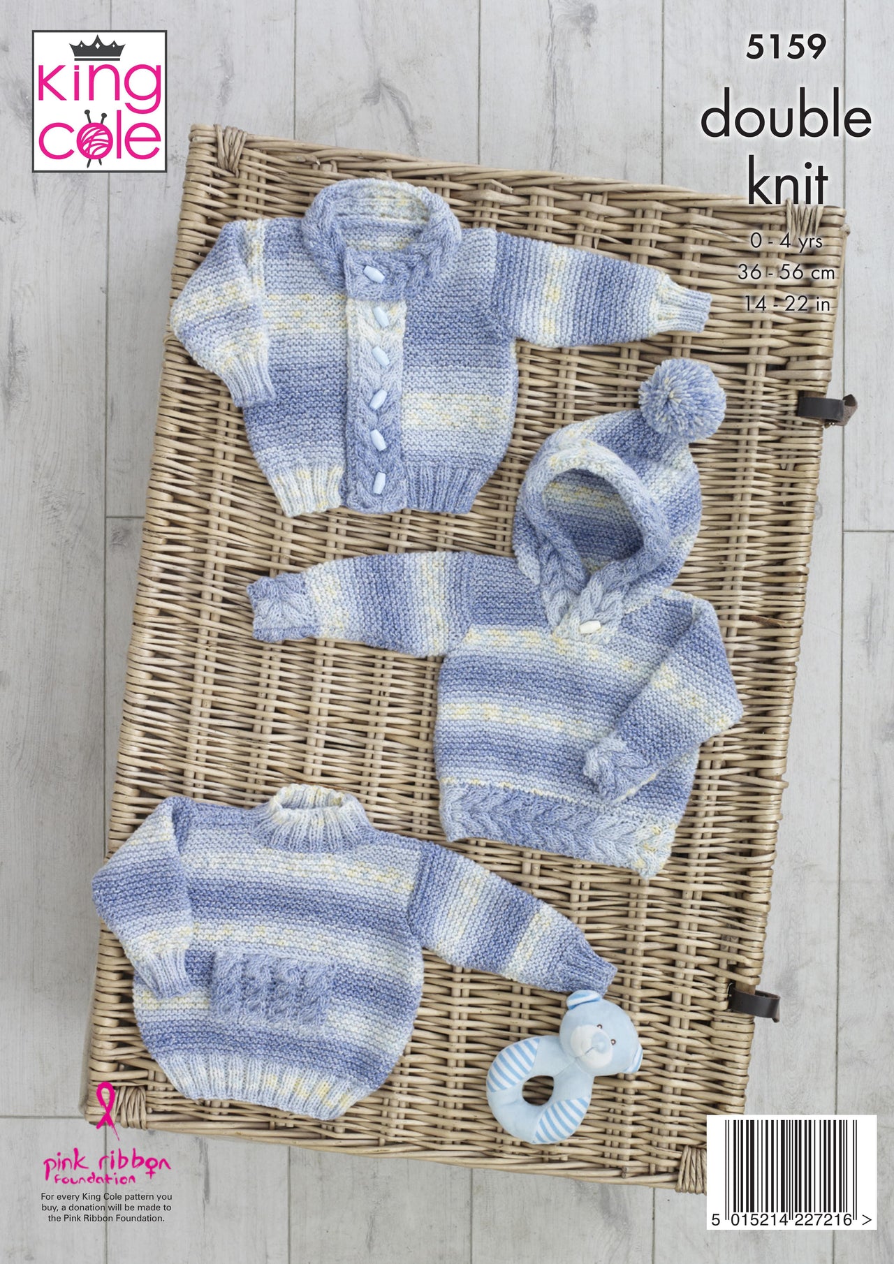 Sweaters & Jacket in King Cole Drifter For Baby - 5159 - Downloadable PDF