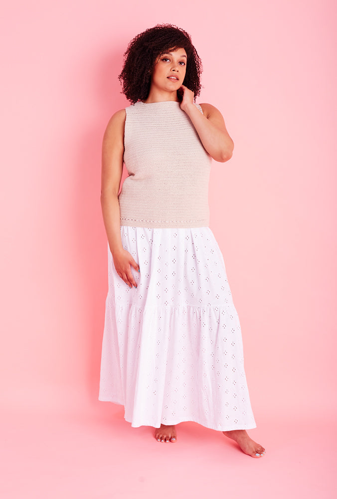 Desert Tunic - Free Top Crochet Pattern For Women in Paintbox Yarns Cotton 4 ply by Paintbox Yarns