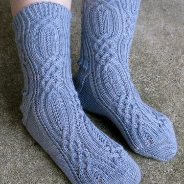 Elkridge Cable Lace Socks