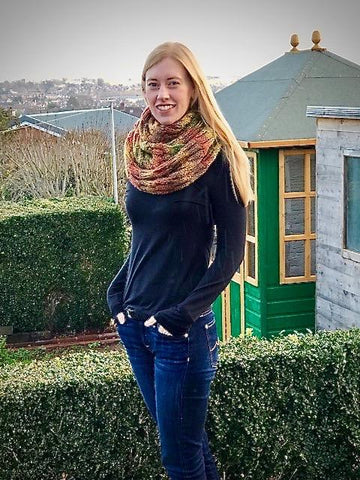 New England Cowl in James C Brett Marble Chunky