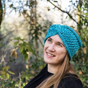 Diagonal Textured Ear Warmer