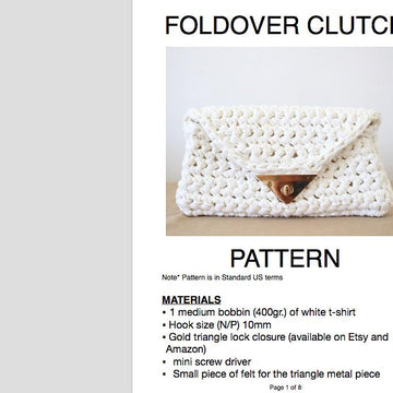 Fold over Clutch
