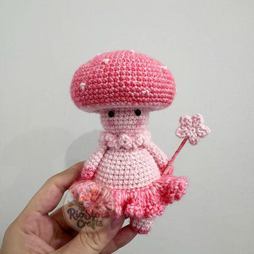Pink Fairy Shroom Amigurumi
