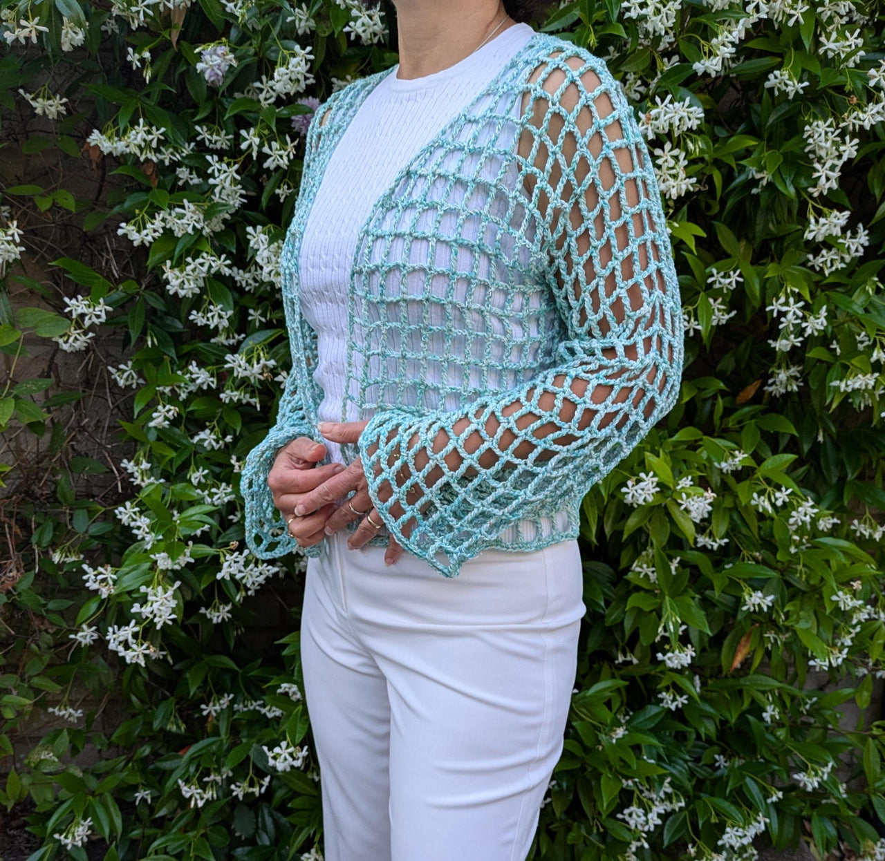 Square Mesh Cardi