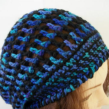 Lace Spiral Slouch hat
