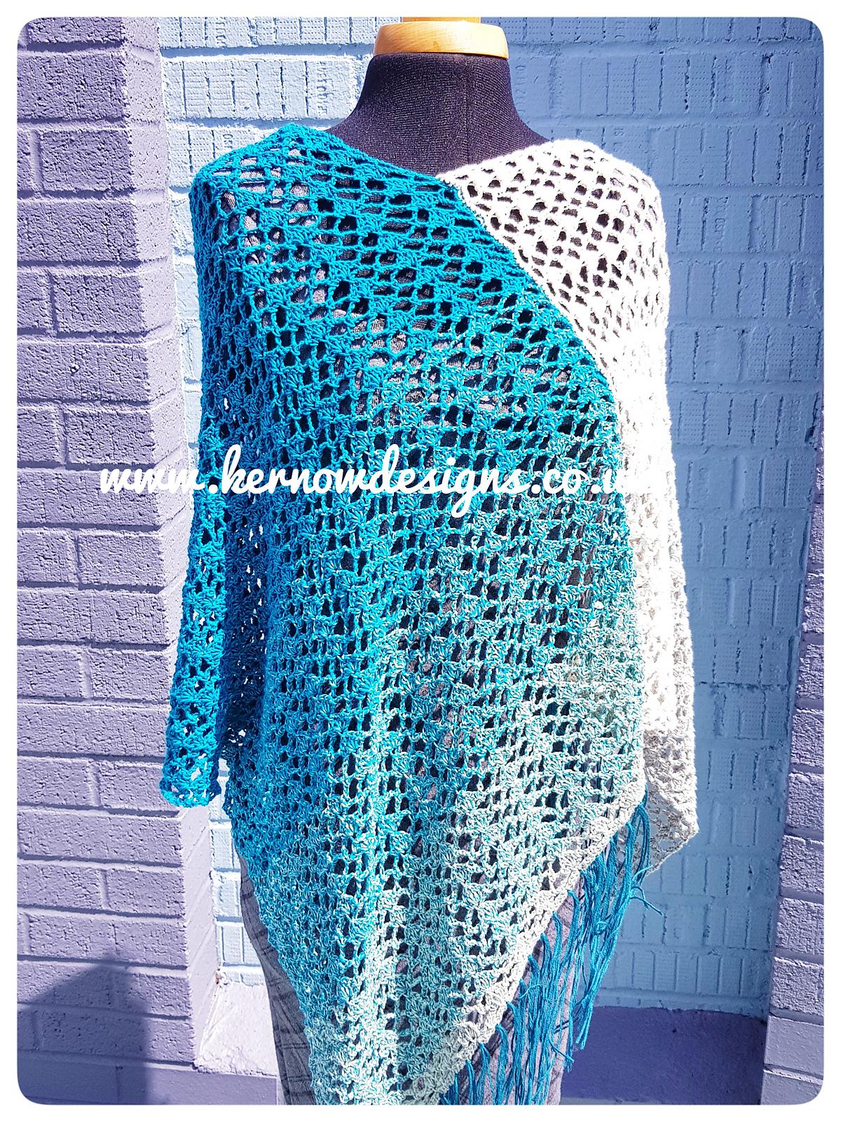 Moonlit Sea Spring/Summer Poncho