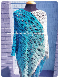 Moonlit Sea Spring/Summer Poncho