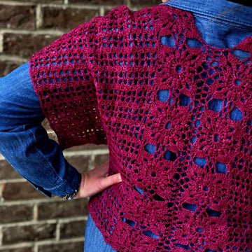 Floral Motif Tee -- Crochet Summer Sweater