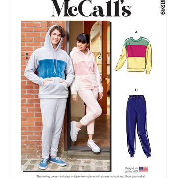 McCall's Unisex Tops and Pants M8249 - Sewing Pattern