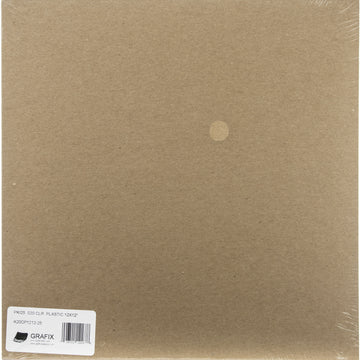 Grafix Craft Plastic Sheets 12"X12" 25/Pkg - Clear .020