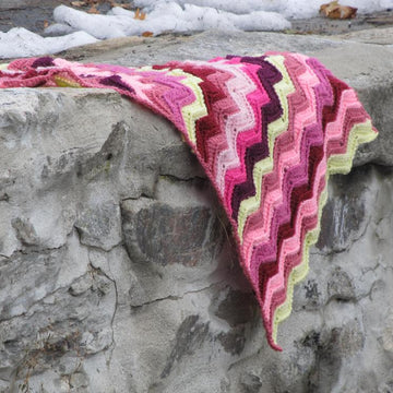 Scrap Ripple Afghan