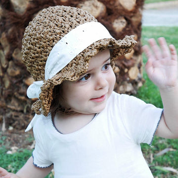 Raffia summer hat