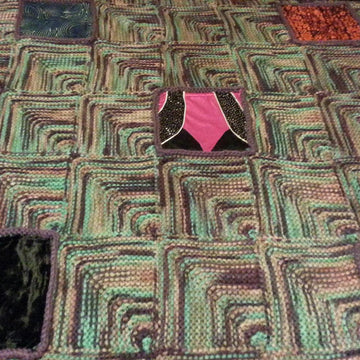 Mitered Square Memory Blanket