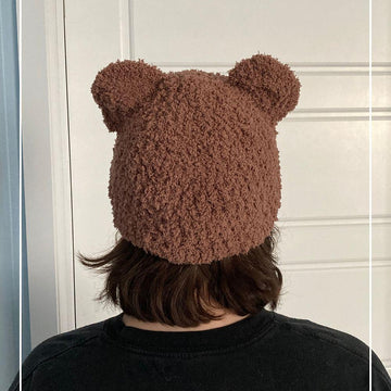 Fluffy Baby Bear Beanie