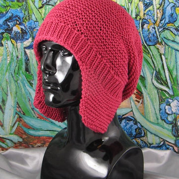 Garter Stitch Trapper Slouch Hat