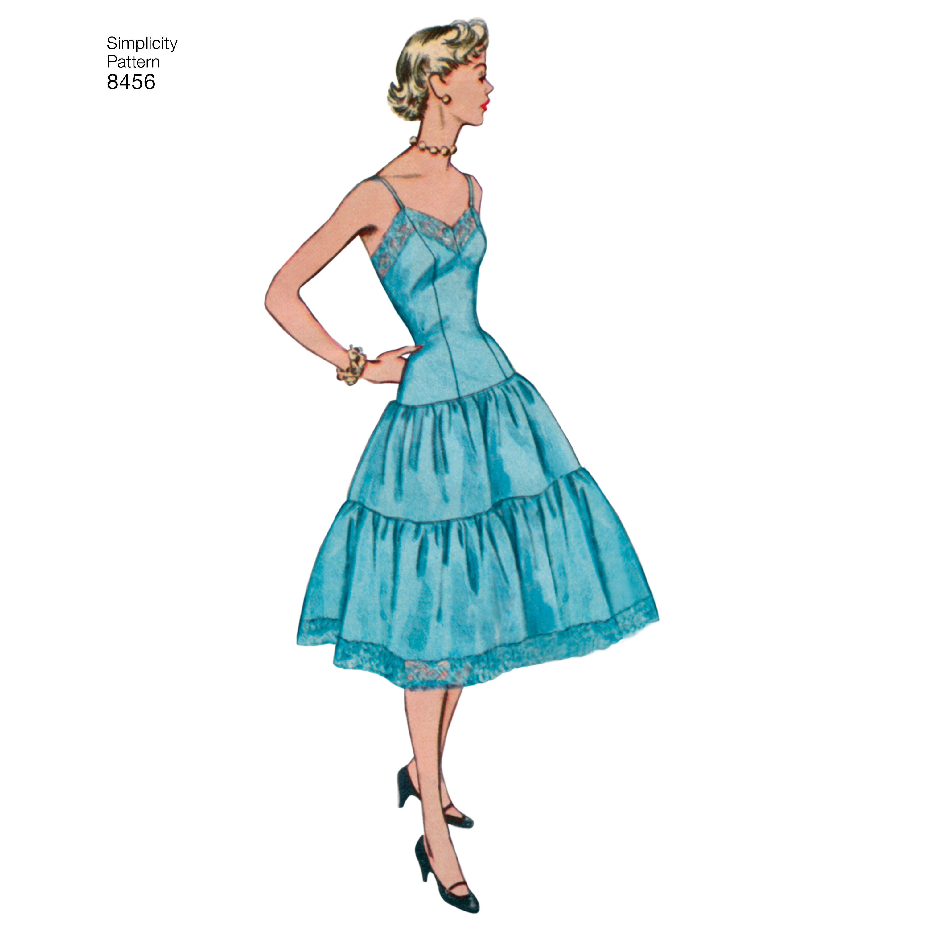 Simplicity 8456 Women's Vintage Petticoat and Slip - Sewing Pattern