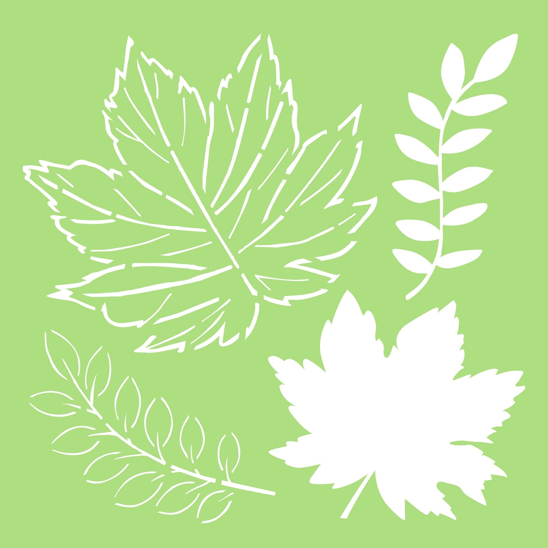 Kaisercraft Designer Template 6"X6" - Autumn Leaves