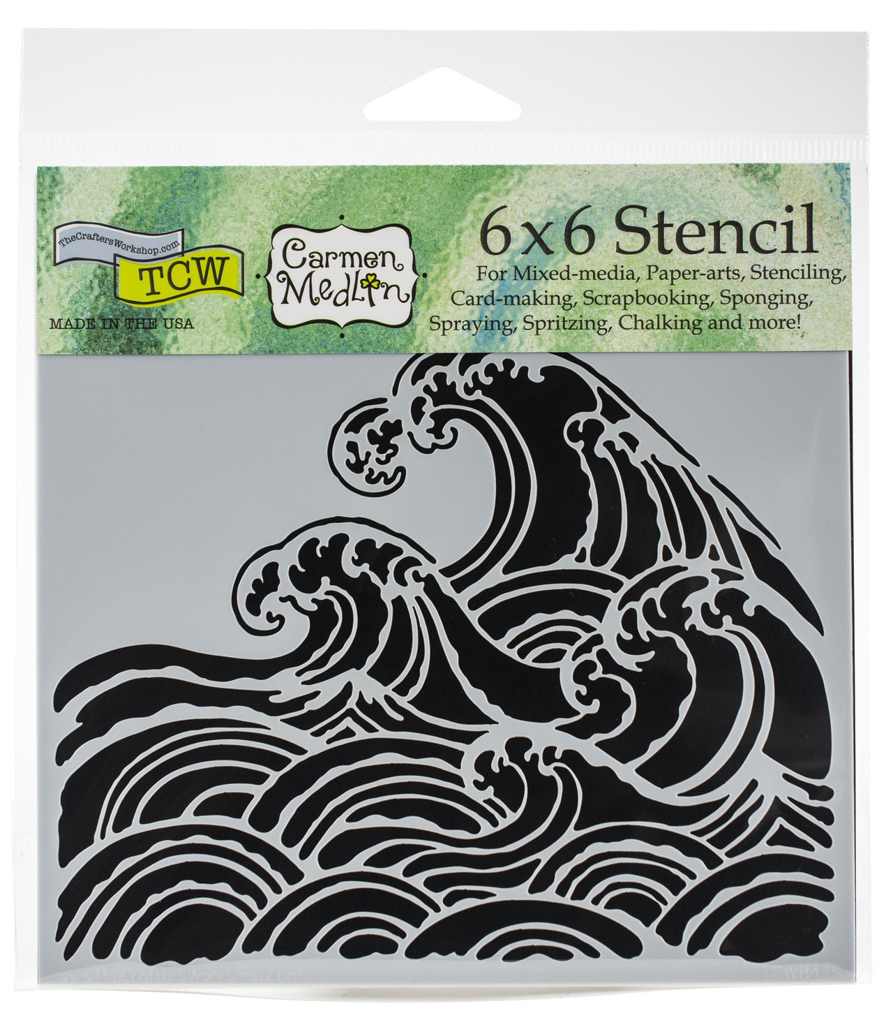 The Crafter's Workshop Crafter's Workshop Template 6"X6" - Wave