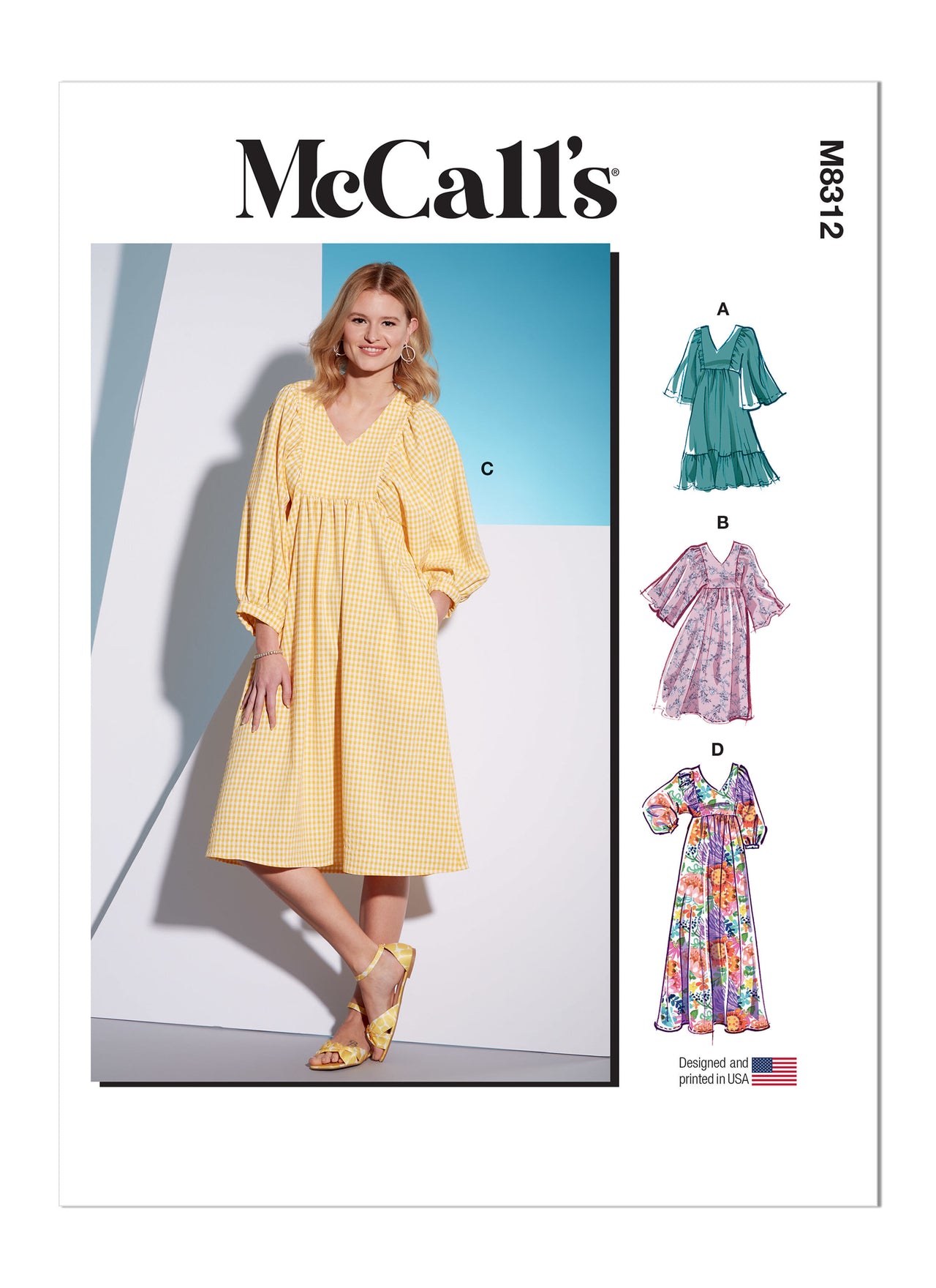 McCall's Misses' Dresses M8312 - Sewing Pattern