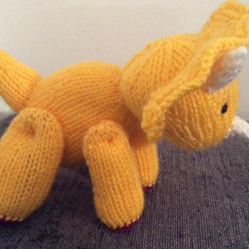 Triceratops dinosaur stuffed toy amigurumi