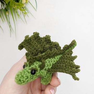 Crochet mini dragon pattern, amigurumi baby dragon crochet pattern